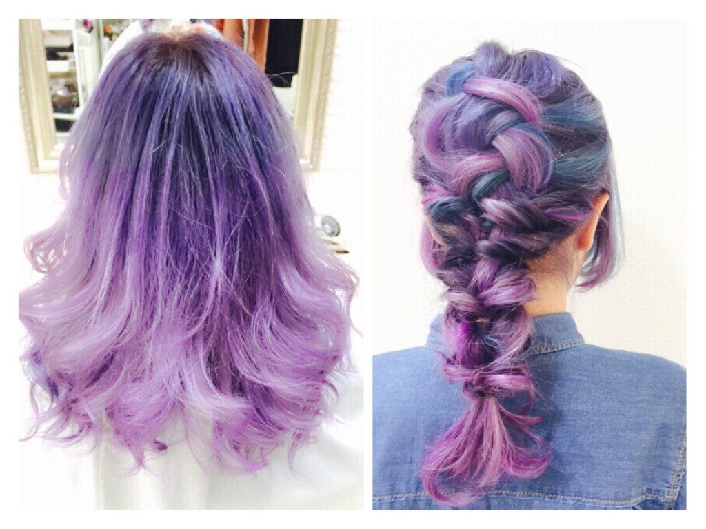 【グラデーショントロピカルパープル】巻き巻き&アレンジバージョン☆☆＠大阪＠豊中