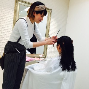 ななちゃんはカットモデルでレベル上げ中♫