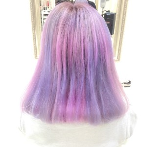 "レインボーカラー"の真骨頂！【パステルパープルカラー】＠大阪＠豊中