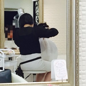 今日、朝のサロンワーク前から、、、「キノシタナナ」に注目！