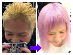 アニメ大好き美容師"ヒガシダ ミナ"の根元をファイナルフラッシュした件。