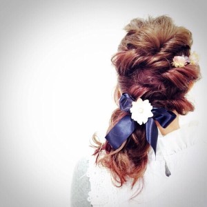 アンニュイアレンジが簡単に作れる”クロスねじりアレンジ”が可愛い♪@大阪@豊中