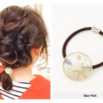 ヘアアクセ好評です^_^【くるりんロールアレンジ】にピッタリな【スターフィッシュポニー】