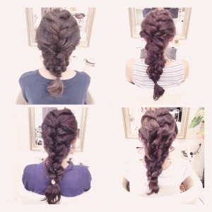 三つ編みと編み込みだけで作れる簡単”ミックス編み”で秋冬ヘアアレンジを極める＠大阪＠豊中