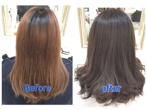 ブリーチしない外国人風カラーの作り方|アッシュグレー|【めぐみさん】の髪。