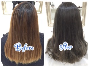 1度土台ができていれば叶う究極のアッシュグレーのナチュラルグラデーション【ももこさん】の髪。