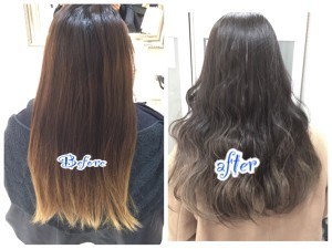 3回目となる積み重ねる外国人風アッシュグレーは極まっている!【ゆきさん】の髪