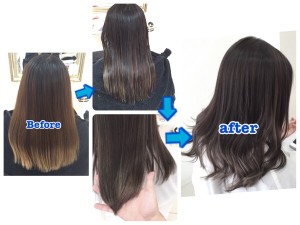 ハイライトを使った外国人風アッシュグレーが綺麗すぎる！【すみれさん】の髪