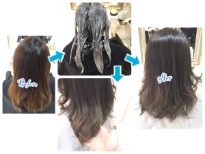 3回目の積み重ねるアッシュグレーのグラデーションカラーが神がかった件。【やよいさん】の髪