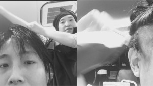 年内のスタッフ染めも終了。アンニュイ美容師キノシタナナのアンニュイカラーと僕。