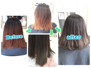 久しぶりのグラデーションカラーを失敗したくない方にオススメのアッシュグレー【ゆうきさん】の髪