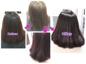 赤味を抹殺した透き通るパープルアッシュグレーの再現の仕方！【ふゆさん】の髪