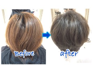 ショートヘアにも似合う外国人風アッシュグレーが超絶やばい！【まなさん】の髪