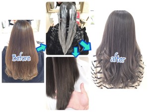 あまり暗くしたくないけど外国人アッシュグレーにできる限界値【あやなさん】の髪