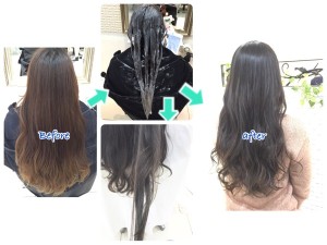 圧倒的な赤味抹殺は繰り返すアッシュグレーで手に入る【あんずさん】の髪