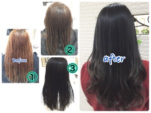 【神領域】暗めシルバーアッシュグレーの極み【あゆみさん】の髪。