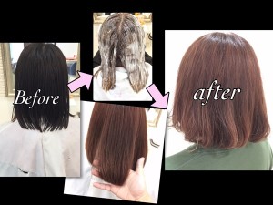 ブリーチは一度。外国人風カラーピンクベージュの春カラー【みさきさん】の髪