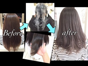 3回積み重ねることで赤味抹殺！外国人風カラーアッシュグレー【ちさとさん】の髪