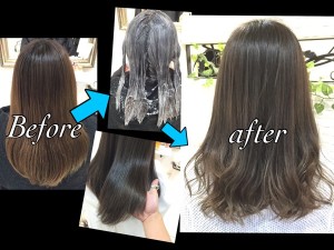 積み重ねる外国人風カラーがオススメ"圧倒的なブルージュ"【まなかさん】の髪