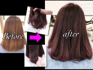 アッシュベースにピンクパープルが今年1番人気のピンクアッシュ【まなみさん】の髪