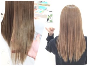 外国人風ミルクティーアッシュ|色味を変えるだけでも見え方変わります【みやちゃん】の髪