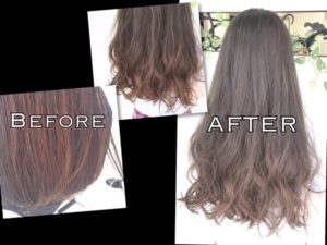 外国人風カラーにしたい!赤味抹殺アッシュグレー!【ようこさん】の髪