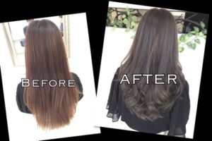 明るさをキープした"ブルーアッシュ"土台があればこそ再現できる！【あやなさん】の髪