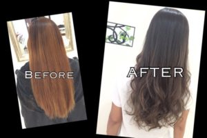 赤味抹殺な透明感のある外国人風アッシュグレー【さきちゃん】の髪