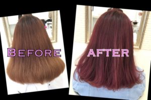 積み重ねるピンクカラーは濃厚で透明感もあるお洒落カラー【まなみさん】の髪