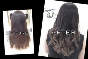 ブリーチサプリメントでクオリティーを高めるアッシュグレーのグラデーションカラー【ゆみこさん】の髪@大阪