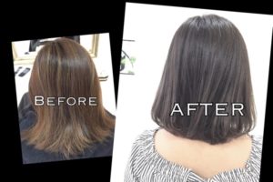 ブリーチサプリメントを使ったハイライト&アッシュグレーの外国人風カラー【ひとみさん】の髪