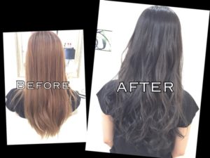 大阪で究極すぎる"ブルーアッシュグレー"が人気【なつみさん】の髪