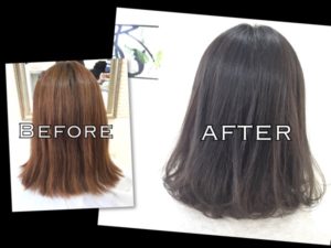 赤味や黄ばみを完全抹殺!!外国人風カラーといえばアッシュグレー【ゆかさん】の髪