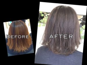 細めのハイライト(華奢ライン)がお洒落なこの夏オススメのモノトーンアッシュグレー【ひとみさん】の髪