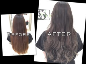 モノトーンアッシュグレーがお洒落すぎる外国人風カラー【あんずさん】の髪