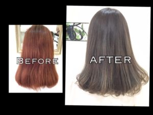 モノトーンアッシュグレーな外国人風カラー！ピンクカラーからのカラーチェンジ！【まなみさん】の髪