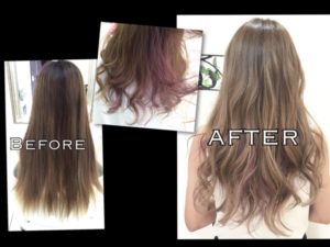 ブリーチサプリメントを使ったダブルカラー【はるかさん】の髪