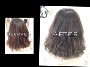 ブリーチなしで初めてのアッシュグレーは必ず濃く染めよう！【きょうこさん】の髪