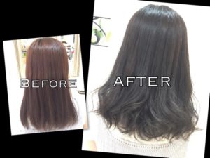 圧倒的な外国人風カラーはTHROWカラーでアッシュグレー【りこさん】の髪