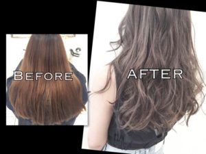 ハイライト×モノトーンアッシュグレーの最高夏カラー【ゆりさん】の髪