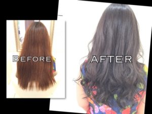 土台があれば出来るTHROWで"アッシュグレー"をブリーチなしで染める【みきさん】の髪