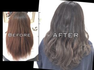 白髪も染めれる本田流のアッシュグレーは透明感が凄い！【なおさん】の髪