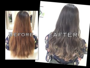 外国人風カラーにされたい方！アッシュグレーのグラデーションカラーがオススメ！【はなみさん】の髪