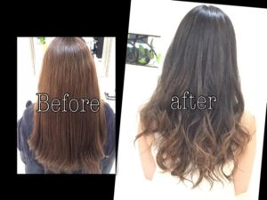 1回染めで創る外国人風グラデーションカラーの秘儀【さつきさん】の髪