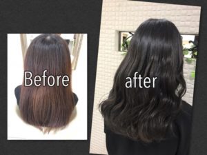 "ブルーアッシュグレー"は1回目より2回目のほうが綺麗に染まる！！【あずささん】の髪