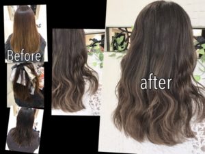 細めなハイライト×モノトーンアッシュグレーて外国人風カラー【ゆりさん】の髪