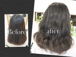 黒染めからのブルーアッシュグレーにしたいけど明るすぎなくてもいい場合の対処法【あやかさん】の髪