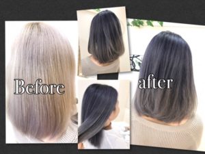 髪の毛が白い最高峰！ホワイトアッシュグレーの神カラー【すずかさん】の髪