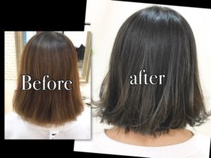 積み重ねるアッシュグレーの濃厚な透明感がやばい!!【なみちゃんの髪】