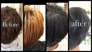 ブリーチからのアッシュグレーはここまで濃く染めよう！！！【しんが君】の髪